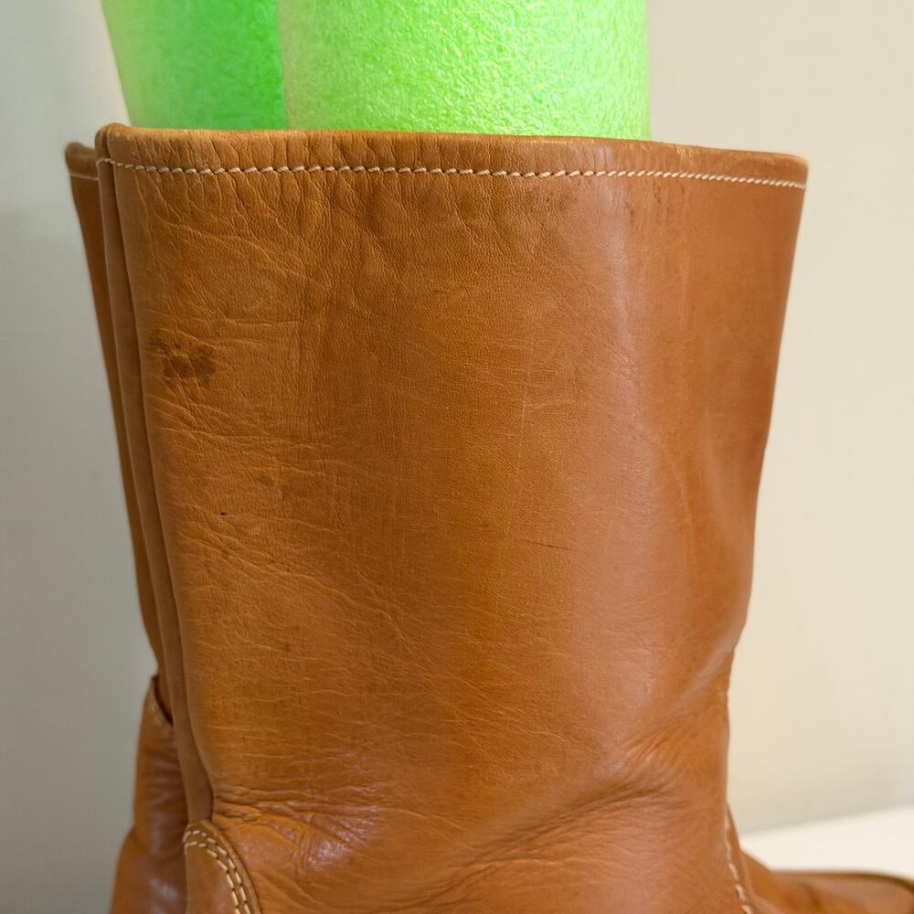 Salamander Mid Calf Boots Mens 12 Brown Leather Wool Lined Winter Outdoor Warm - Picture 12 of 14